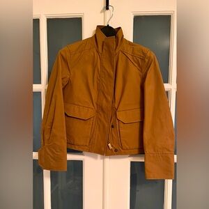 Cropped trench jacket